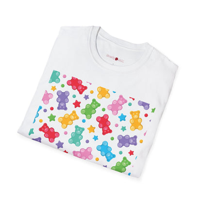 Colourful Bear Graphic Unisex Softstyle T-Shirt