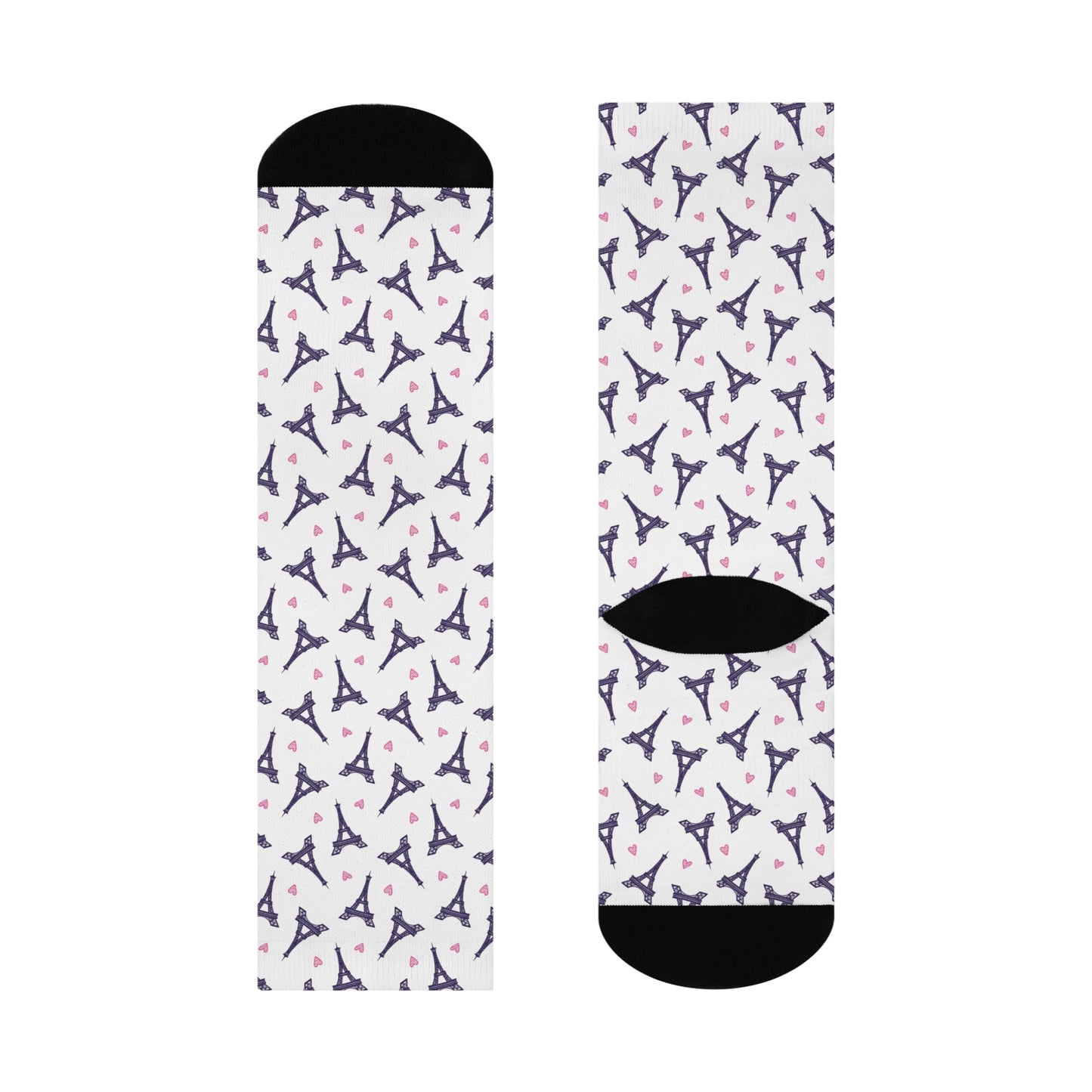 Eiffel Tower Cushioned Crew Socks
