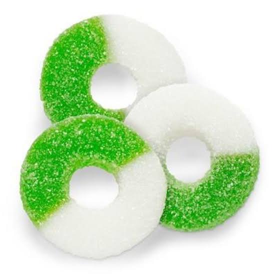 Green Apple Gummi Bear and Apple Ring Mix