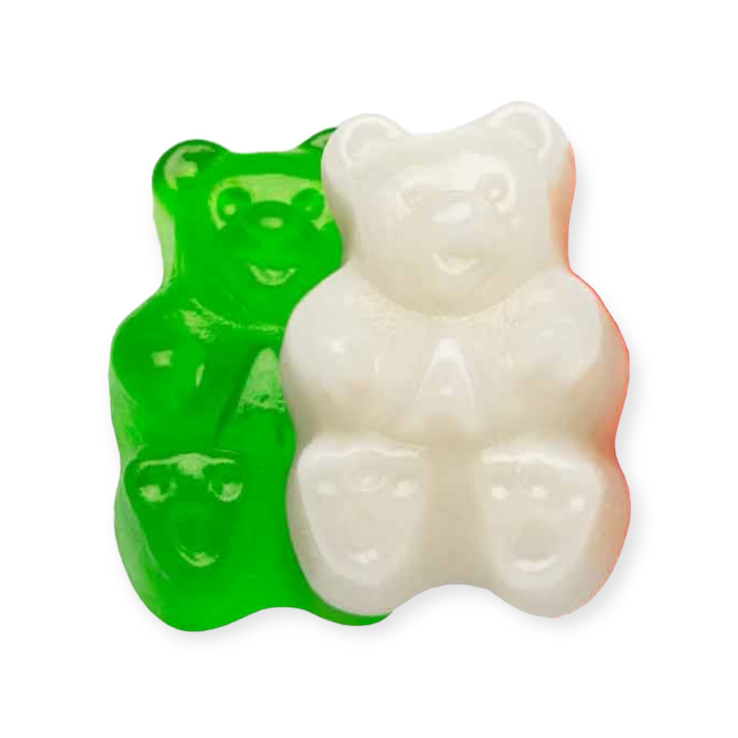 Mine Candy Cubes - Green Apple with Strawberry and Banana gummi bears