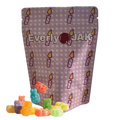 Sour Gummi Bears in Birthday Bag